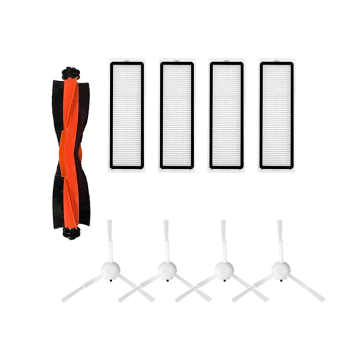 เครื่องดูดฝุ่นหุ่นยนต์สำหรับ D10S / D10S Pro อะไหล่เศษผ้าตัวกรอง HEPA แปรงด้านข้าง