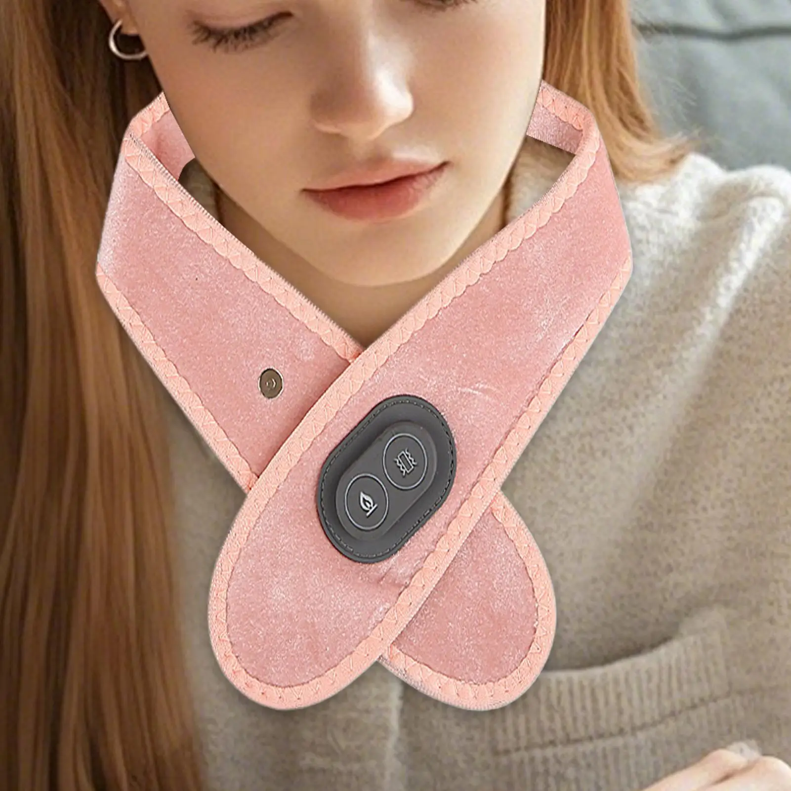 

Грелка для шеи, регулируемая 3-температурная магнитная грелка для шеи, электрическая нагревательная пленка для боли в мышцах, жесткости, релаксации для мужчин