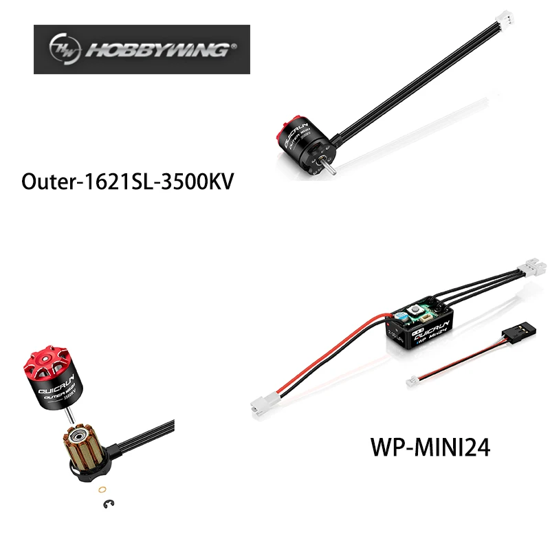 ホビーウィング-quicrun-wp‑mini24-esc-outer‑1621sl‑3500kv-ブラシレスアウターローター-モーター-パワーコンボ-1-24-rcクローラー用