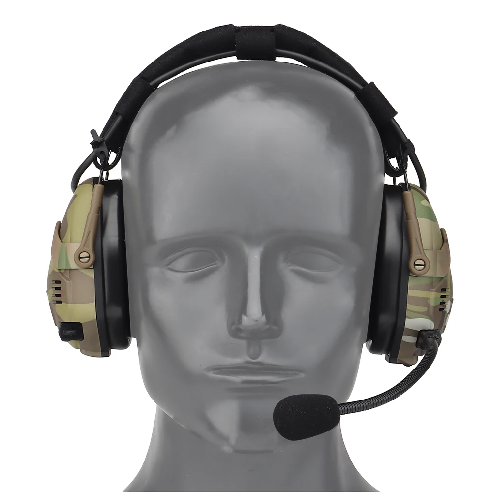 Bluetooth Electronic Anti-noise Shooting Headset Tactical Hunting Noise Reduction Protection Earmuffs Wireless BT Headphones