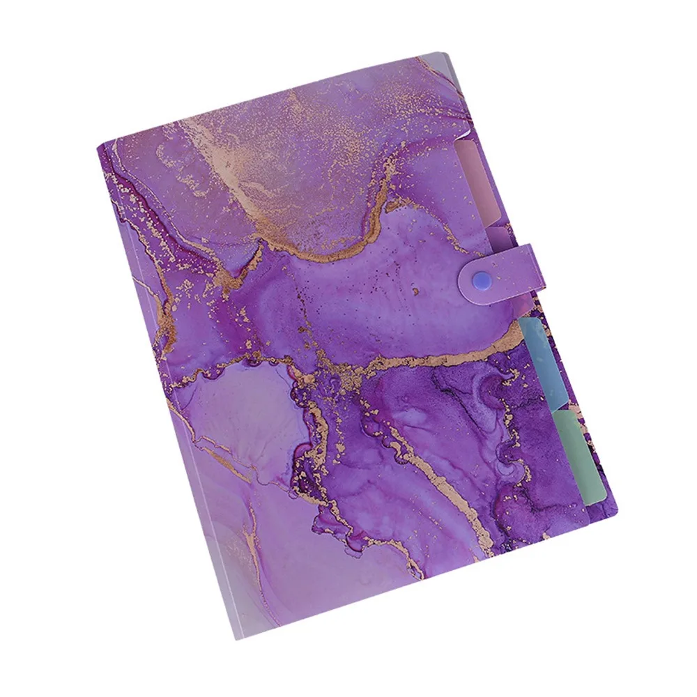 

Multi Layered Document File Folder Archives Bag School Office Business Supplies Data File Bag PP Paintings Collection Book