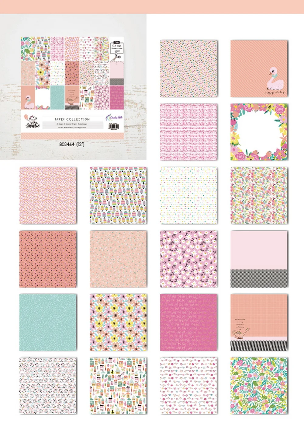 Creative Path 9-teiliges Sweetie DIY Bastelset Dekorative Papier- und Kartonrahmen-Aufkleber Stanzformen Journaling Scrapbooking Komplettset – Detail 3