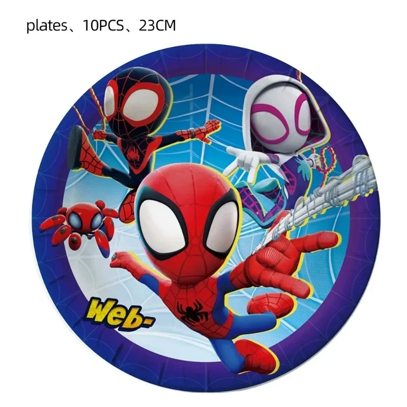 Marvel Spider Man and His Good Friends festa di compleanno stoviglie piatto di carta decorazione Set di stoviglie usa e getta forniture