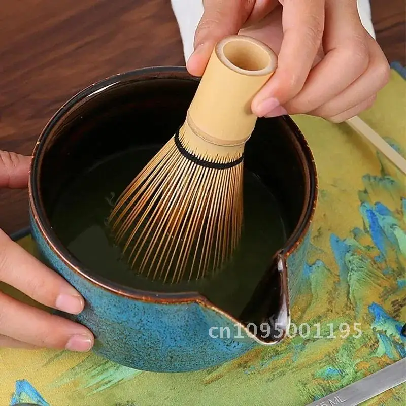 4 stuks 7 stuks handgemaakt thuis gemakkelijk schoon te maken Matcha theeservies Japanse traditionele schep garde cadeau gereedschap kom ceremonie stand accessoires kit