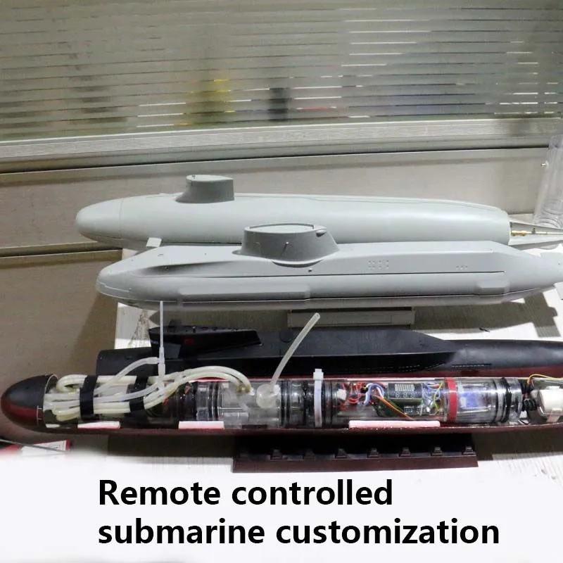 1/144 RC Remote Control Submarine Submarine Model Kit Static Modification Custom Sealed Cabin Model Ship Model