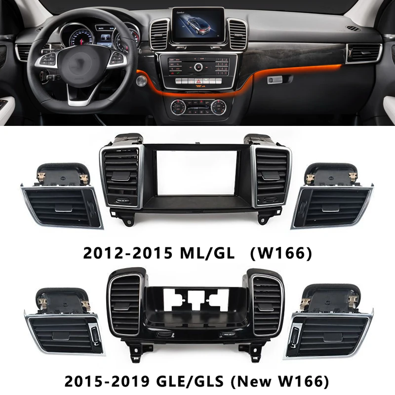 

Для Mercedes Benz W166 W292 ML GL GLE GLS LHD RHD 2012-2015 2015-2019 левая и правая вентиляционная решетка кондиционера в сборе