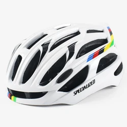 Ultraleve Cidade Road Bike Racing Capacete, Capacete De Bicicleta De Montanha, Equipamento De Equitação Integralmente Moldado, Marca