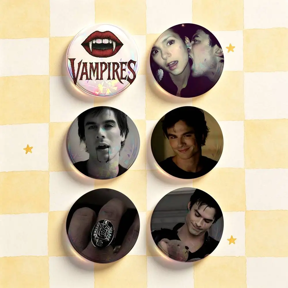 T-The Vampire Diaries-s Badges 25 32 44 58 75 mm Round Customizable Wholesale Fan goods Self-made fan freebies