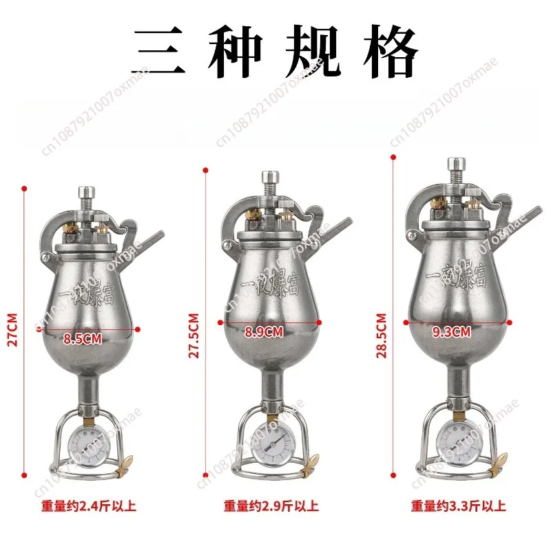 Automatic Mini Hand Cranked Popcorn Maker, Vintage Small Popcorn Pot for Household Use