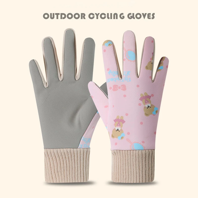

Детские перчатки с героями мультфильмов, теплые перчатки для езды на велосипеде, осенне-зимние перчатки для мальчиков и девочек, водонепроницаемые перчатки для походов, сенсорные перчатки для активного отдыха, толстые лыжные перчатки для детей