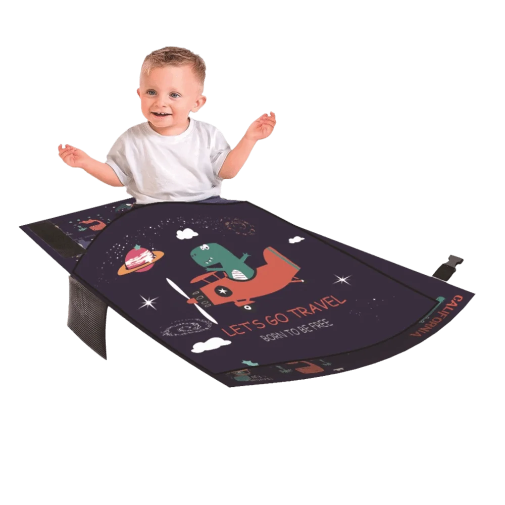 Portable Baby Travel Airplane Bed Foot Leg Rest Comfortable Kids Footrest Bed Seat Extender Foldable