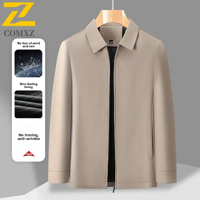 

Fashion Men Jacket Long Sleeve Sportswear Streetwear Loose Fit Casual Zipper Coat For Daily Trendy Outfit Lightweight Outerwear