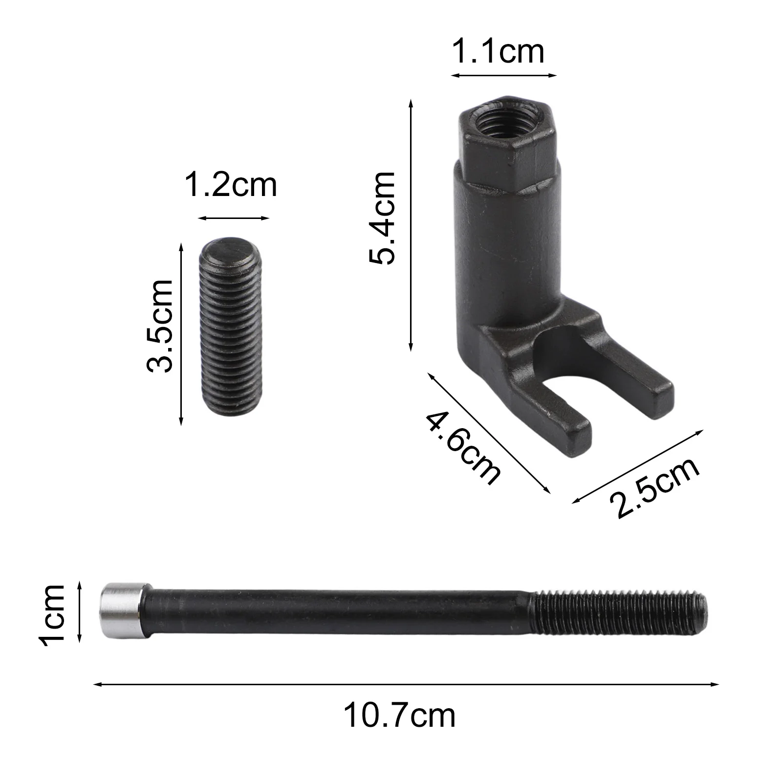 Picture 6: 3Pcs Diesel Injector Removal Tool Kit Carbon Steel Puller Set For Fuel Injector Disassembly Car Repair Tools