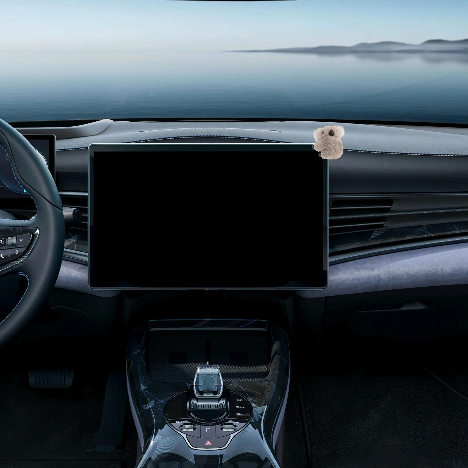 

Interior Decoration Soft Gray Dashboard Accessory Eye Catching Design Car Dashboard Decorations for Men and Women