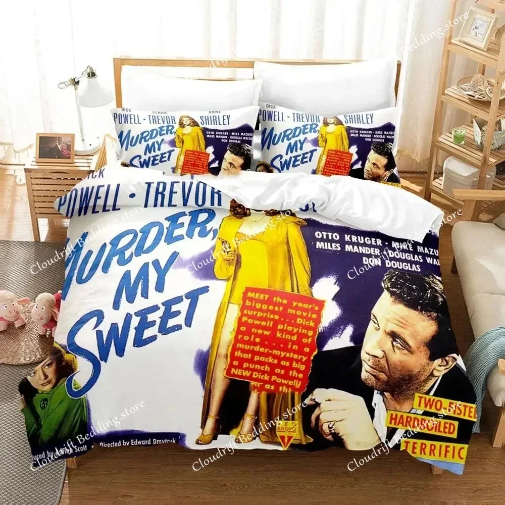 

Movie Murder My Sweet Bedding Set Boys Girls Twin Queen Size Duvet Cover Pillowcase Bed Kids Adult Fashion Home Textileextile026