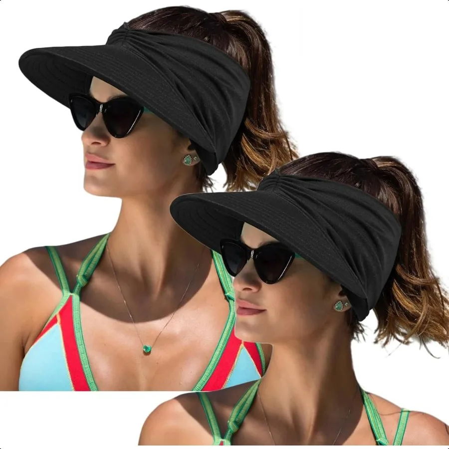 

Women Sport Sun Visor HatsEmpty Top Baseball Sun Cap Womens Sunhats with uv Protection Sun Hats for Young Girls Women Beach