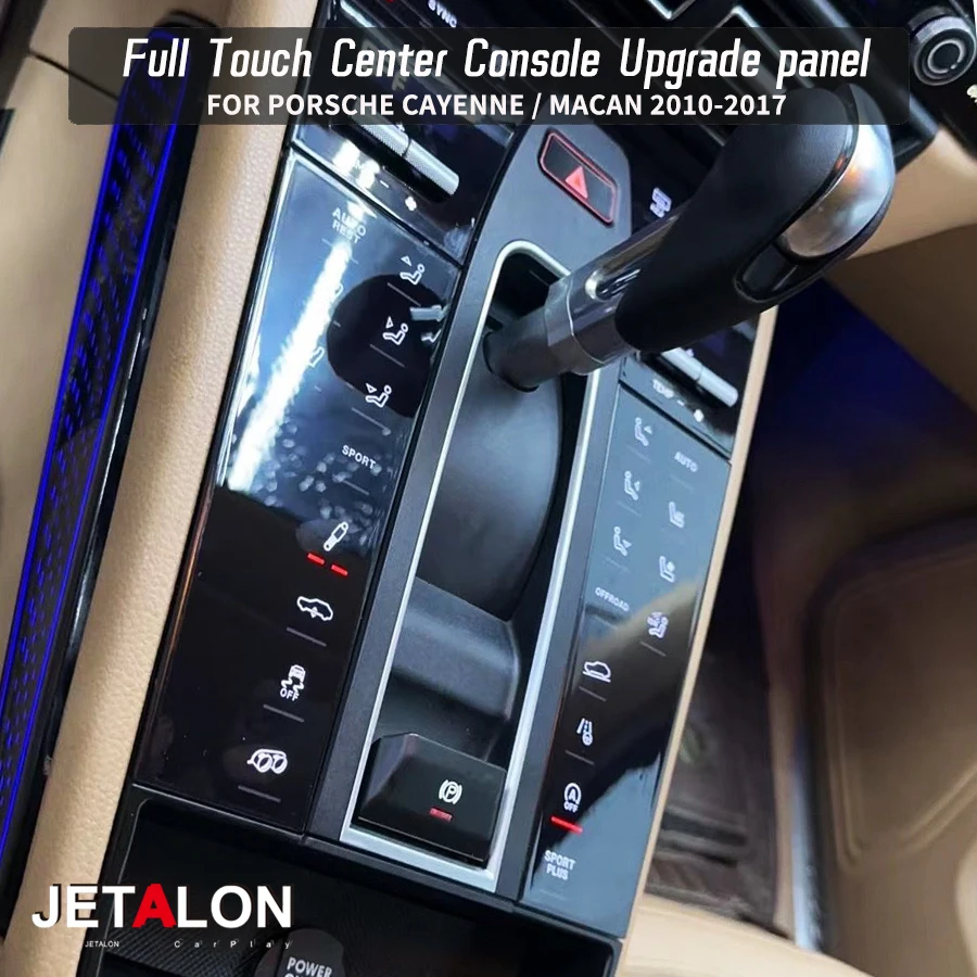 LCD Center Console Panel For Porsche Cayenne Macan 2010-2017 Car Saddle Accessories Full Touch Air Condition Control Upgrade