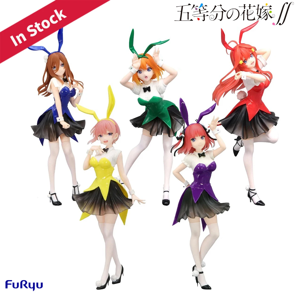 In Stock Original FuRyu Prepainted Trio-Try-iT Figure Eiga Gotoubun No Hanayome Ichika Nino Miku Yotsuba Itsuki Color Bunny Ver.