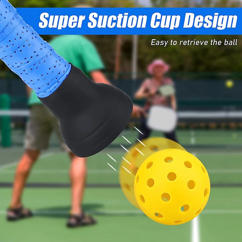 1PC Silicone Pickleball Ball Retriever Picker Upper Fits All Standard Pickleball Paddles Easy Attaches To Pickleball Paddles