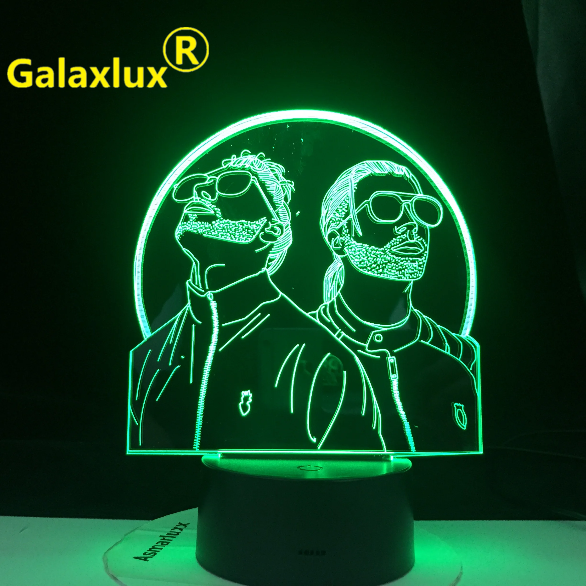 French Rap Group PNL 3d Night Light Led Color Changing Night lamp Bedroom Lighting for Fans Suprise Gifts Fast Dropship Service