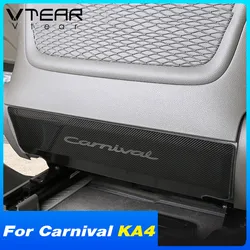 Vtear Child Anti-Kick Panel Cover Decoration Car Interior Details Seats Anti-Dirty Accessories Parts For Kia Carnival KA4 2022