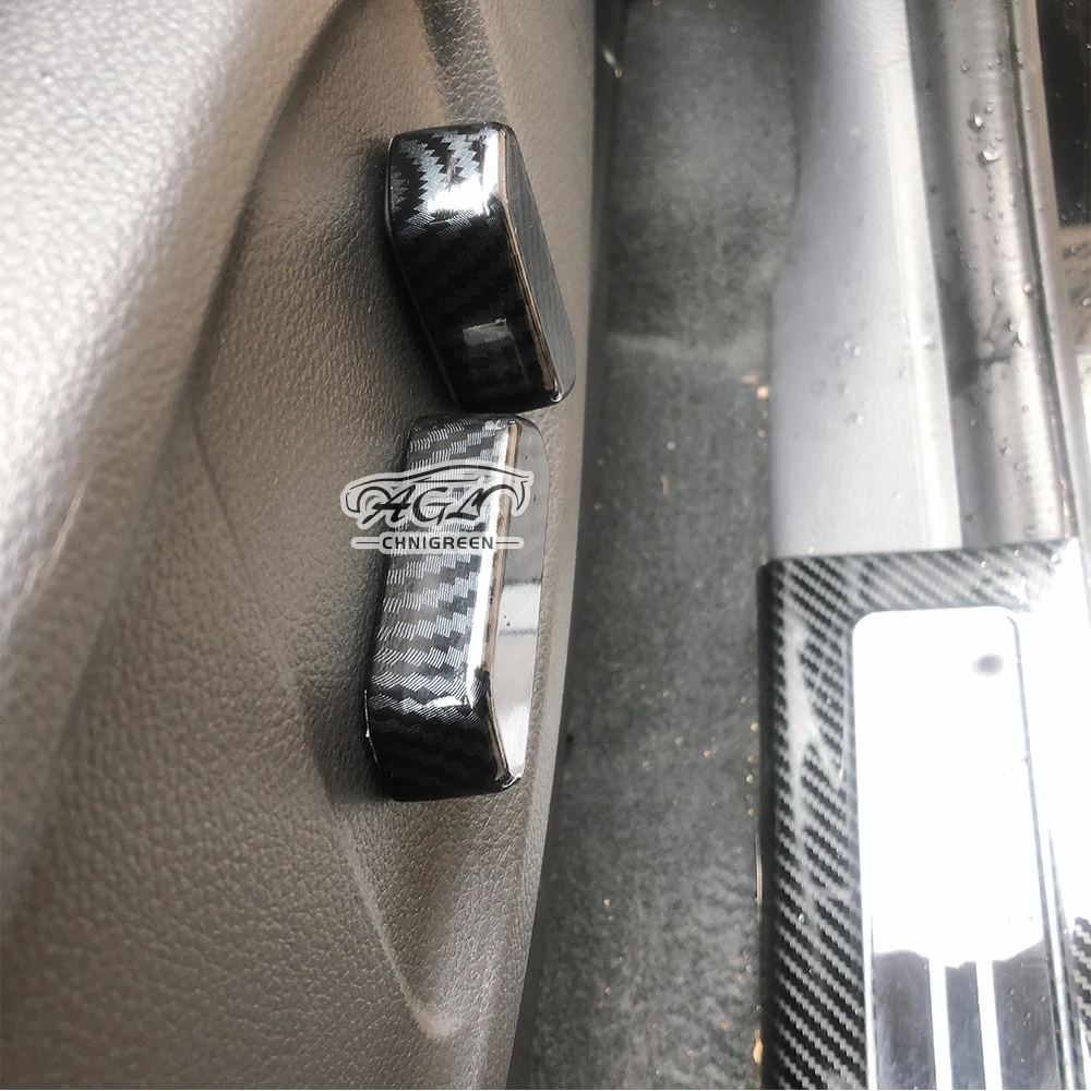 Carbon Fiber Color Seat Adjust Button Case Cover for Ford Ranger Everest Endeavour 2015-2021 Mazda BT-50 2011-2020