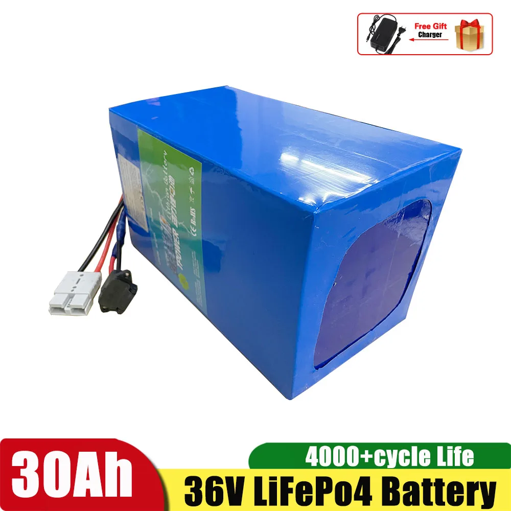 36V 30Ah Lifepo4 32700 Electric Motor Cycle Tricycle Bike Batteria 43.8V Scooter Electric Bikes Battery Wtih BMS and Charger