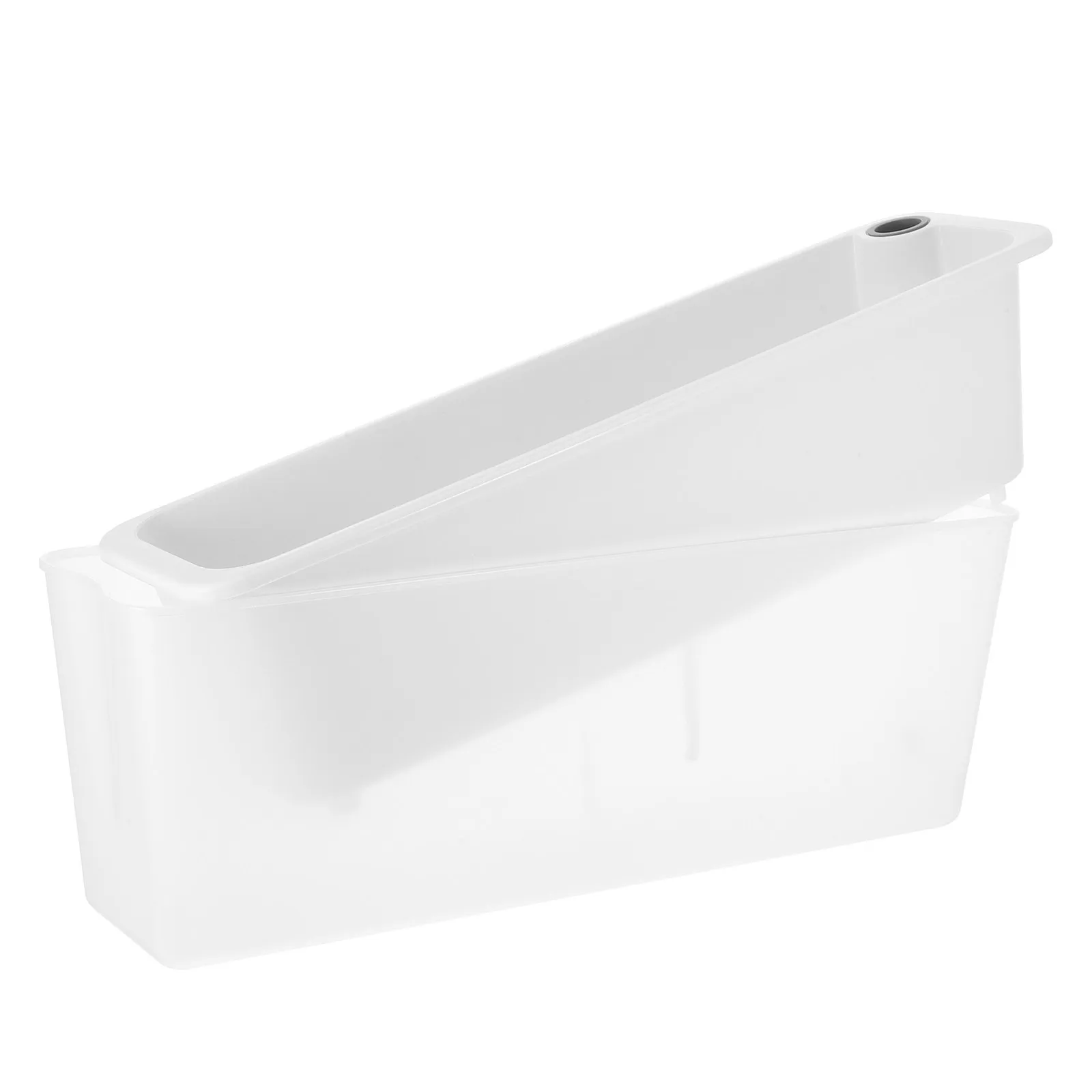 

Long Rectangular Planter Box Plastic Self Watering Windowsill Planter Balcony Flower Box for Indoor Outdoor Garden Plants