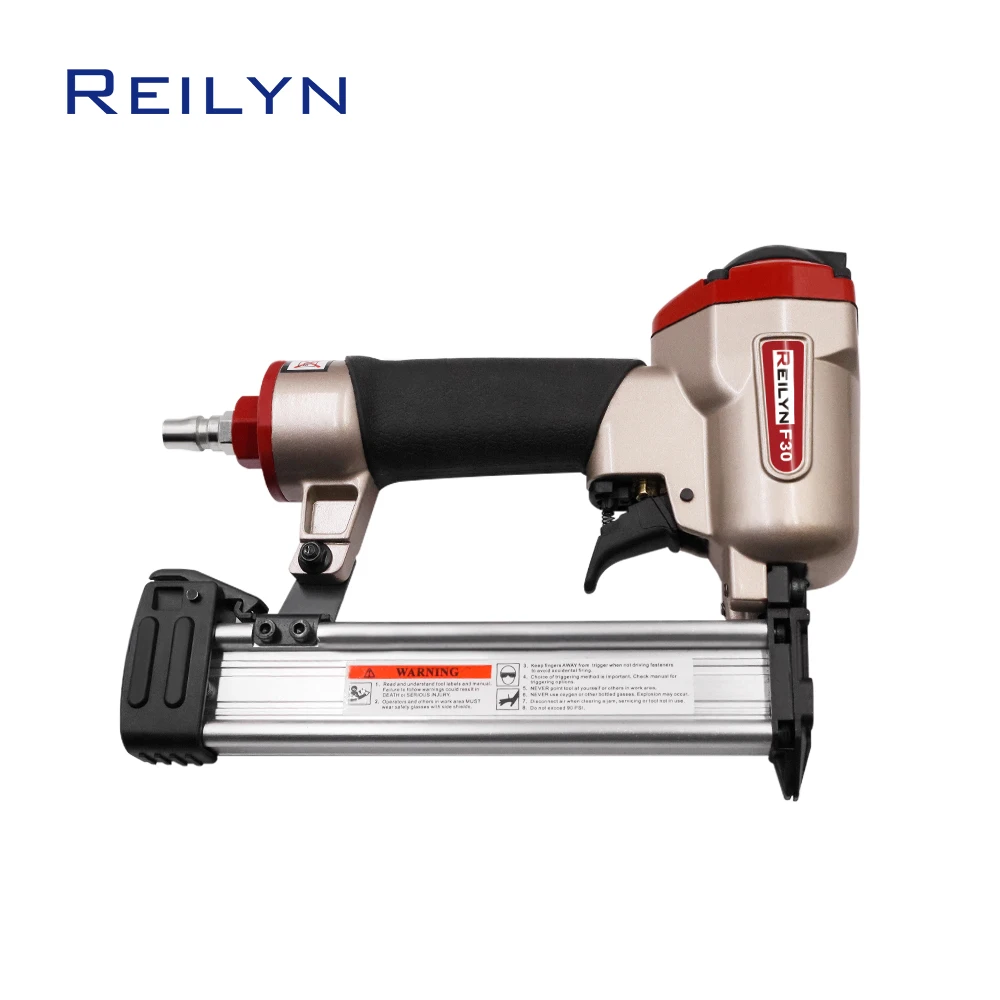 Reilyn F30 Pneumatic Stapler Nail 18ga 30mm Decorative Furniture Construction Upholstery For Woodworking Air Brad Nailer Tools