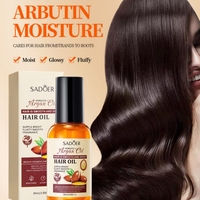 80ml Moroccan Argan Oil Hair Care Essential Oil, Conditioner, Contains Moroccan Argan Extract Ingredients, Refreshing, Non-Greasy and Easy to Absorb, Care for Hair, Moisturizing Dry and Frizzy Hair, Silky and Easy to Comb, Suitable for Dry Hair, Daily Hair Care for Women