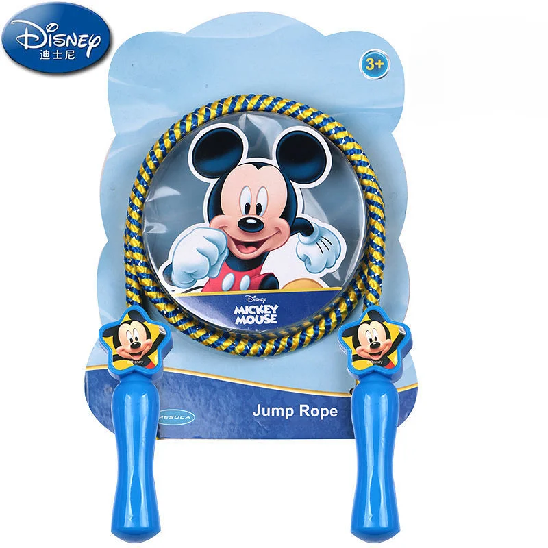 Disney Mickey and Minnie animation peripheral cartoon jump rope for beginners adjustable children's outdoor sports exercise rope