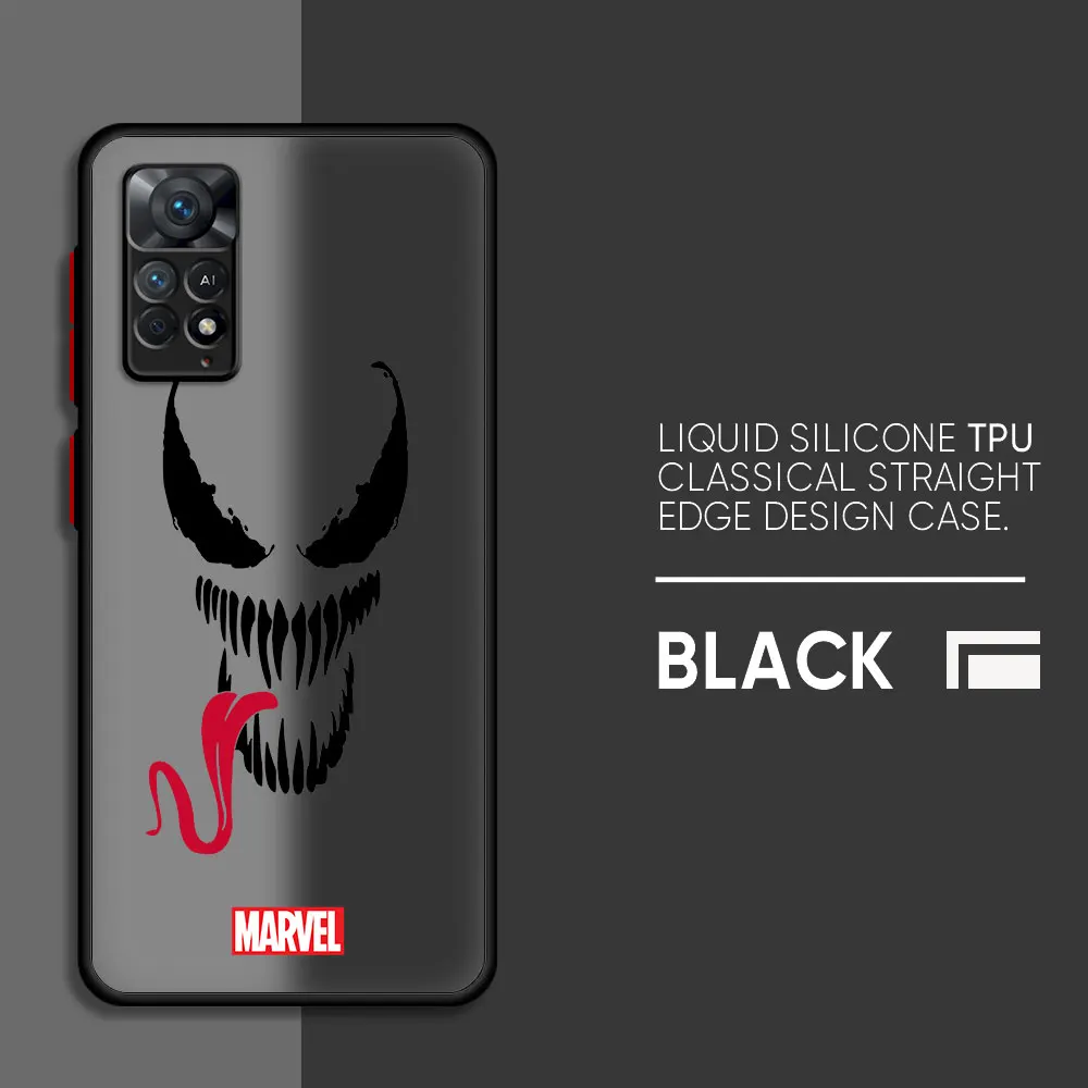 Marvel Spiderman VENOMเคสโทรศัพท์สําหรับXiaomi Redmiหมายเหตุ 12S 9T 11 Pro 11T 9 11S 9S 10S 10 Pro 12 13 Pro 11 12 นุ่ม