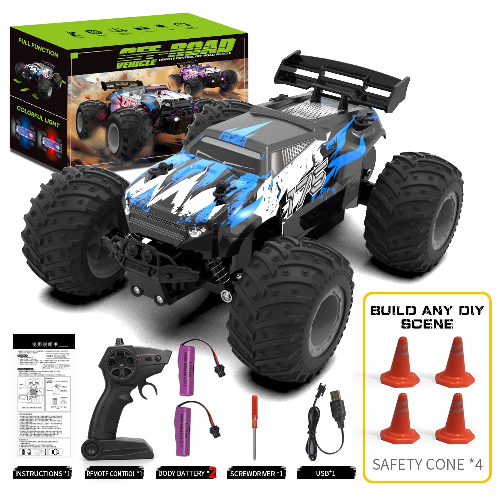 

JJRC 4WD Remote Control Car Off Road 1:18 RC High Speed Buggy Truck Fast Drift Racing Toy RC Car Toys Gifts for Kids Adults Boys
