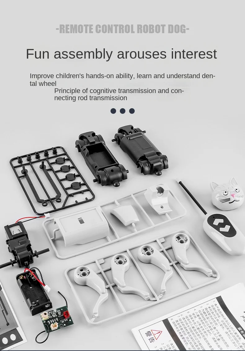 الطاقة الشمسية Rc روبوت الكلب القط تجربة علمية لتقوم بها بنفسك بناء بالطاقة أداة التعلم التعليم الروبوتات مجموعة الأدوات التكنولوجية للطفل