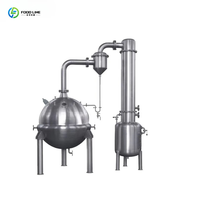 Evaporation Machine Concentrating Thermal System Steam Heating Low Temp Efficient for Dairy Cream Condensing
