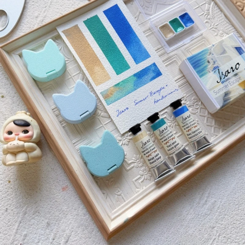 Isaro Summer Escape 2026 Limited 3 Colors Watercolor Paint Artist Grade Watercolour Sample 1/2ml Portable Pigment for Artists