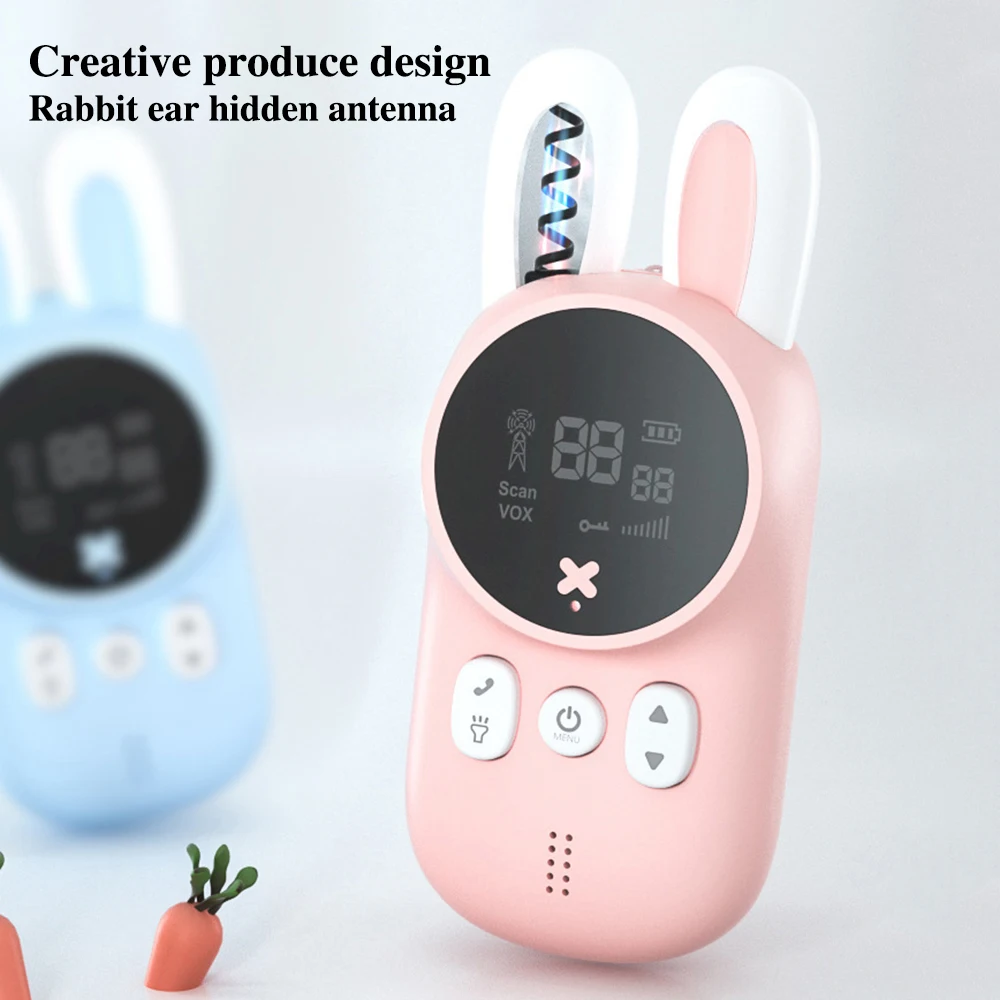 2 pçs walkie-talkie infantil pai-filho brinquedos interativos mini telefone sem fio, walkie talkie para crianças meninos e meninas, presente do bebê
