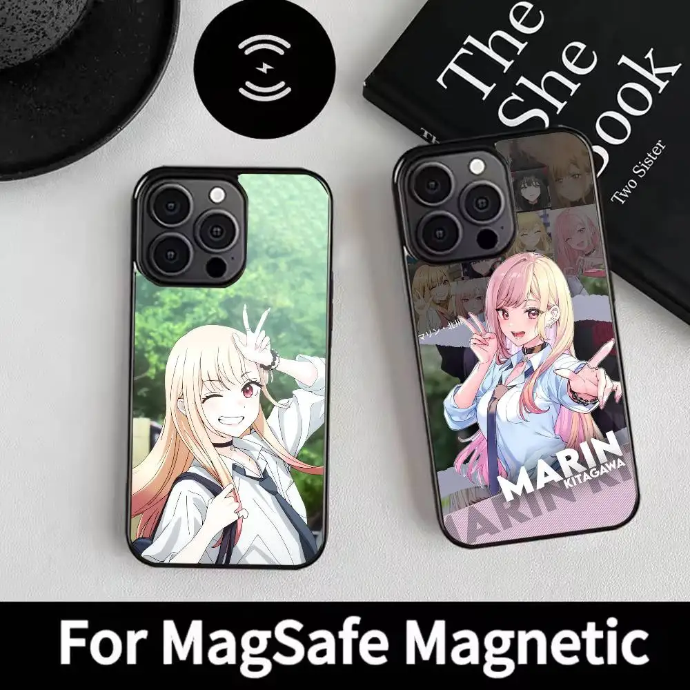 

K-Kitagawa Comics M-Marin Phone Case For iPhone 17,16,15,14,13,12,Plus,Pro,Max for Magsafe Magnetic Wireless Charging