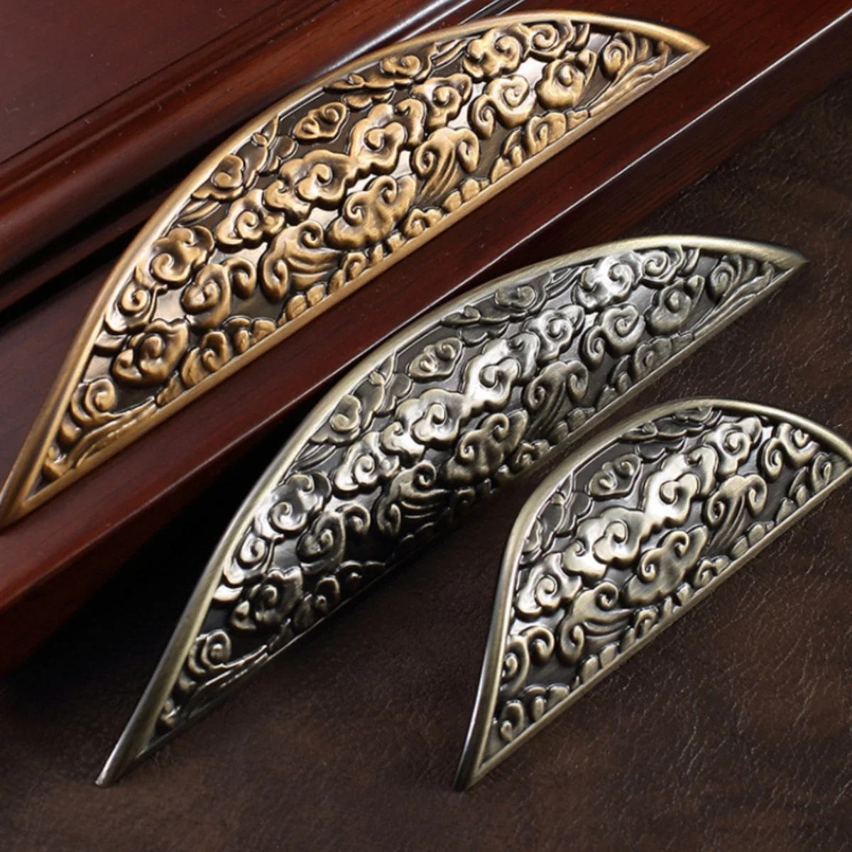 One Piece Bronze Cabinet Pulls Drawer Classic Vintage Retro Handles Kitchen Cupboard Bathroom Dresser Hardware Furniture Pull