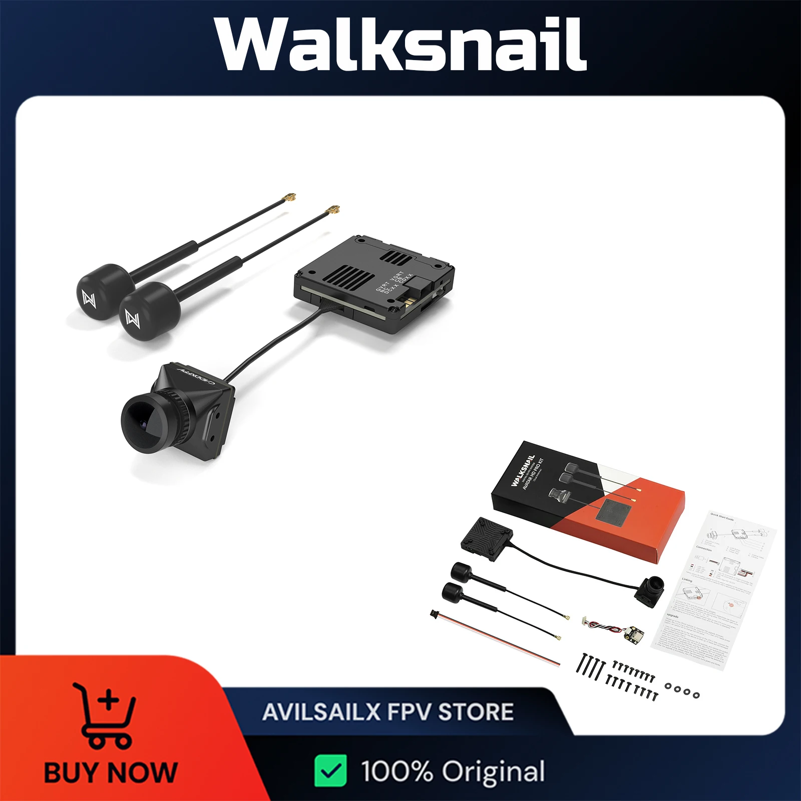 

CADDXFPV Walksnail Avatar HD Pro Kit (Dual Antennas Version) V2
