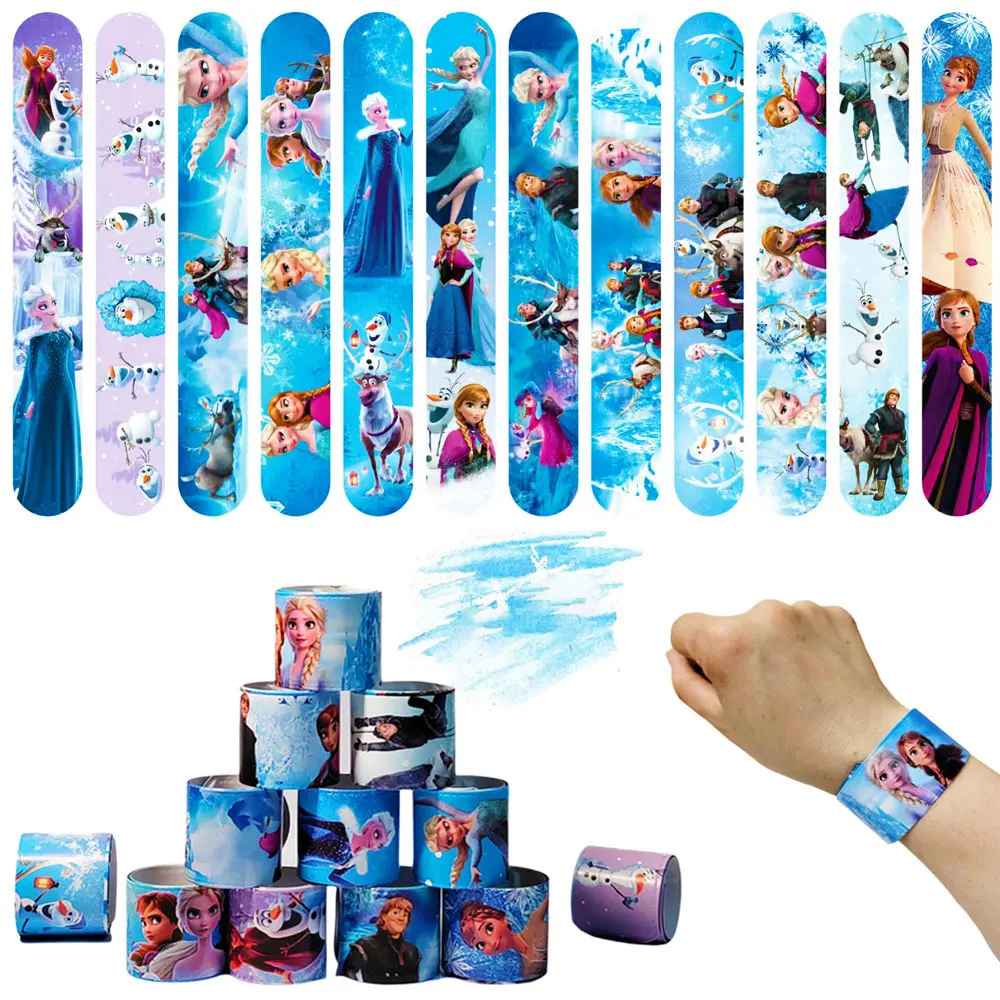 Set de Pulseras de Estiramiento de Dibujos Animados de Frozen/Marvel Superhéroes, Pulseras a Granel para Fiestas de Navidad