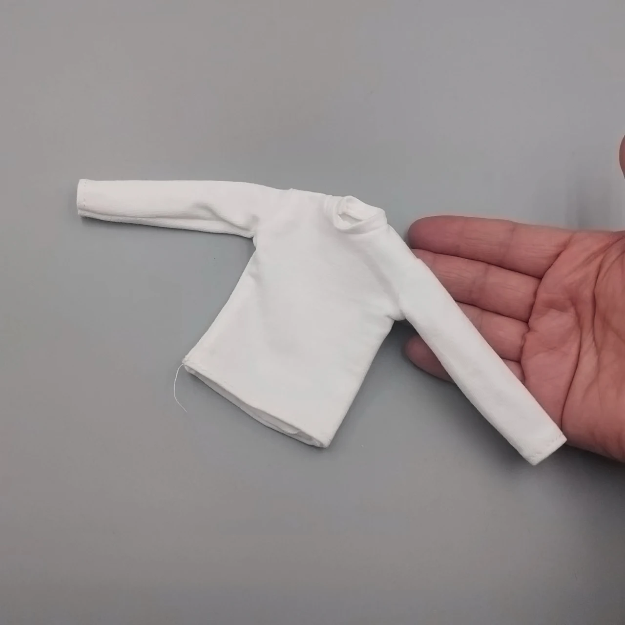 1/6 Scale Women Girls Long Sleeves White T Shirt Model for 12\'\'Figures DIY Accessories