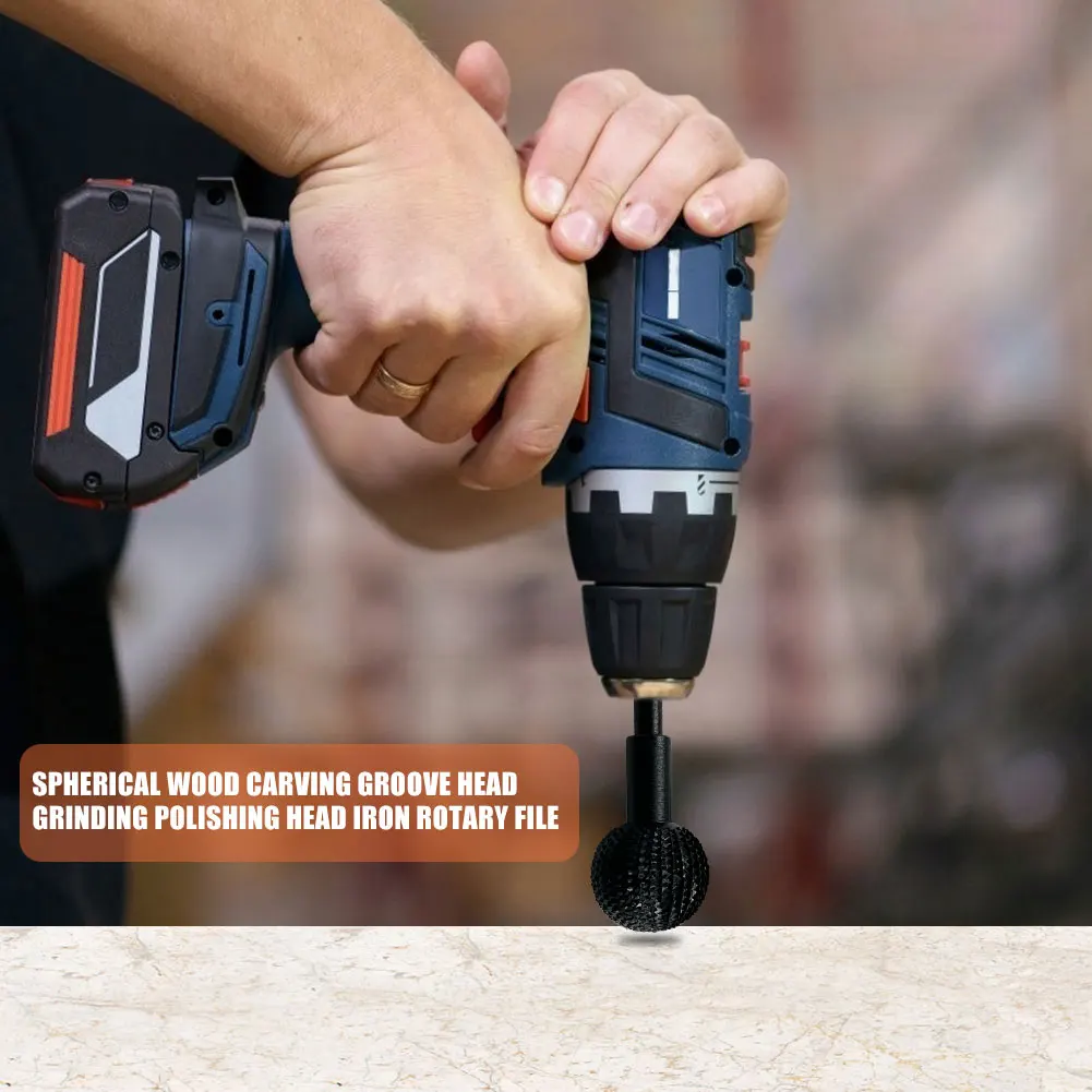 

41.2mm Extreme Sphere Rotary Burr Rotary Woodworking Attachment for Wood Carving Grinding Polishing Engraving