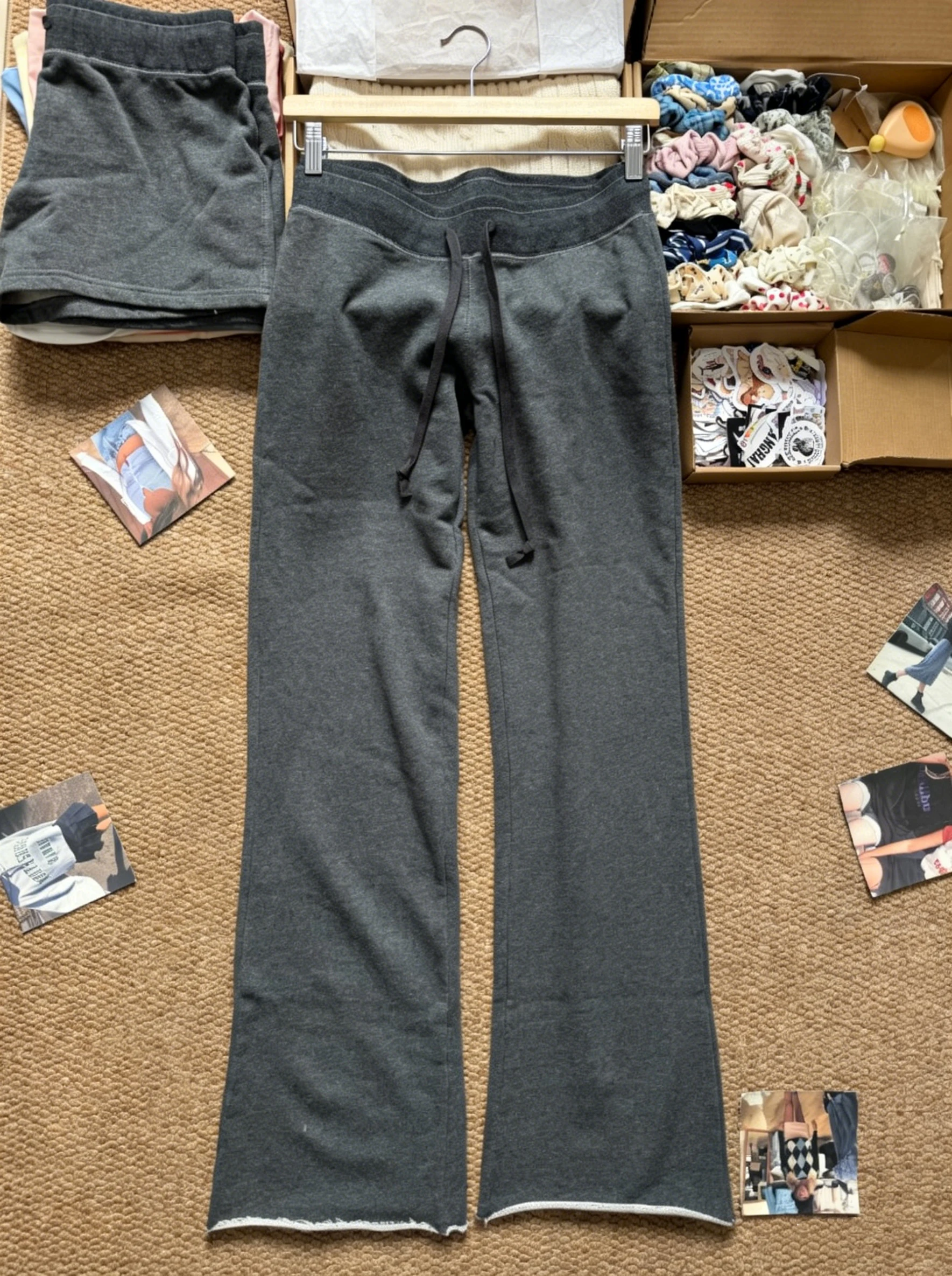 Drak Gray-Raw Hem