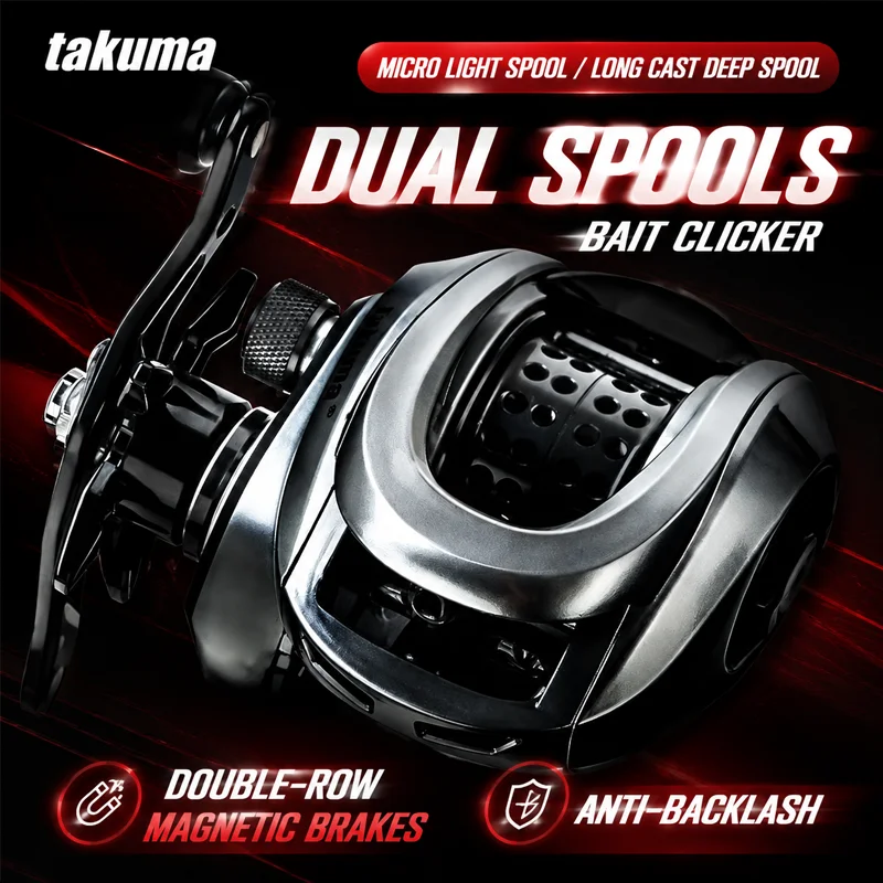 Spincast Reel - Takuma Baitcasting Reel P1 Dual Spool