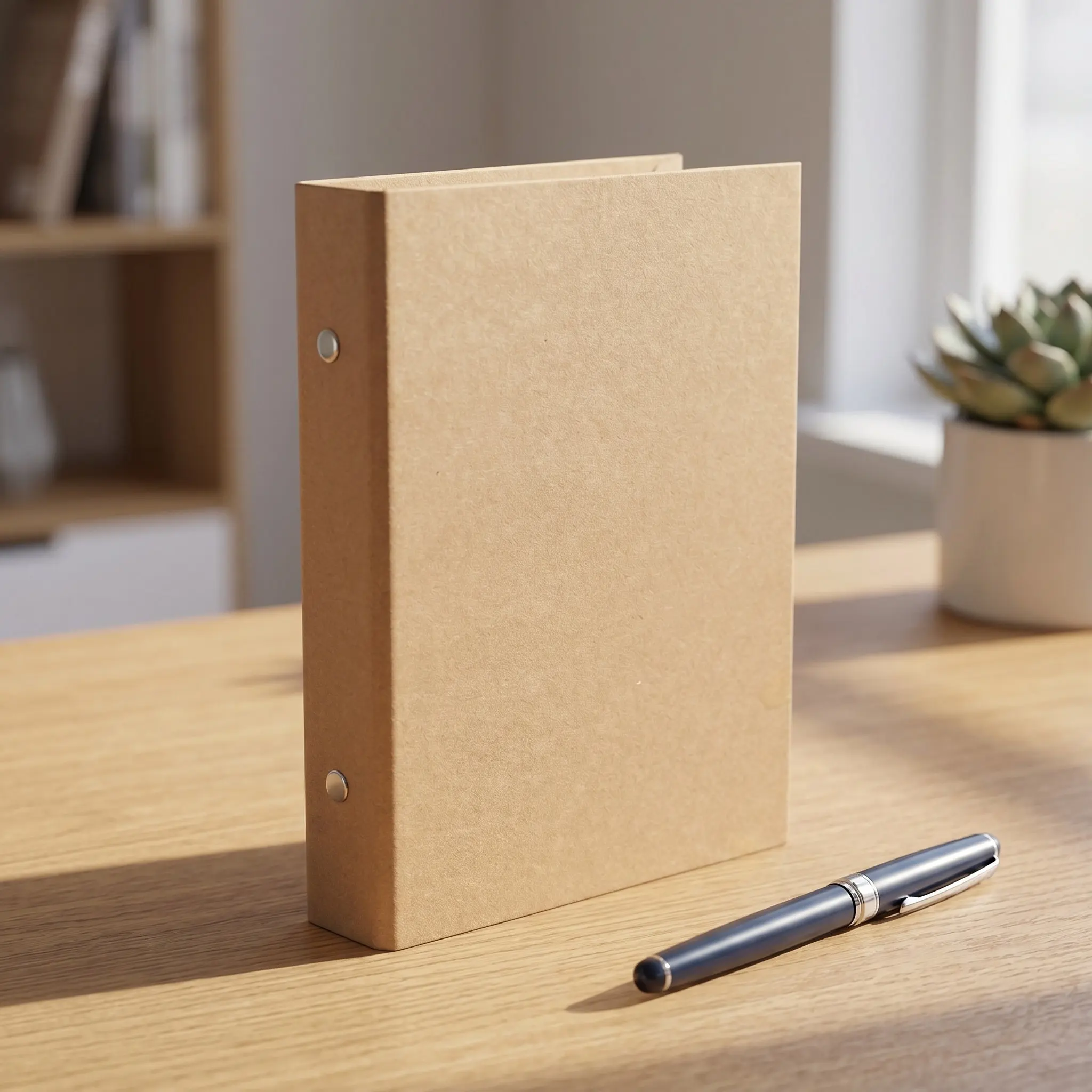 A6 Vintage Kraft Paper Notebook Cover – Lightweight Durable Binder for Planner Journal Diary School Business