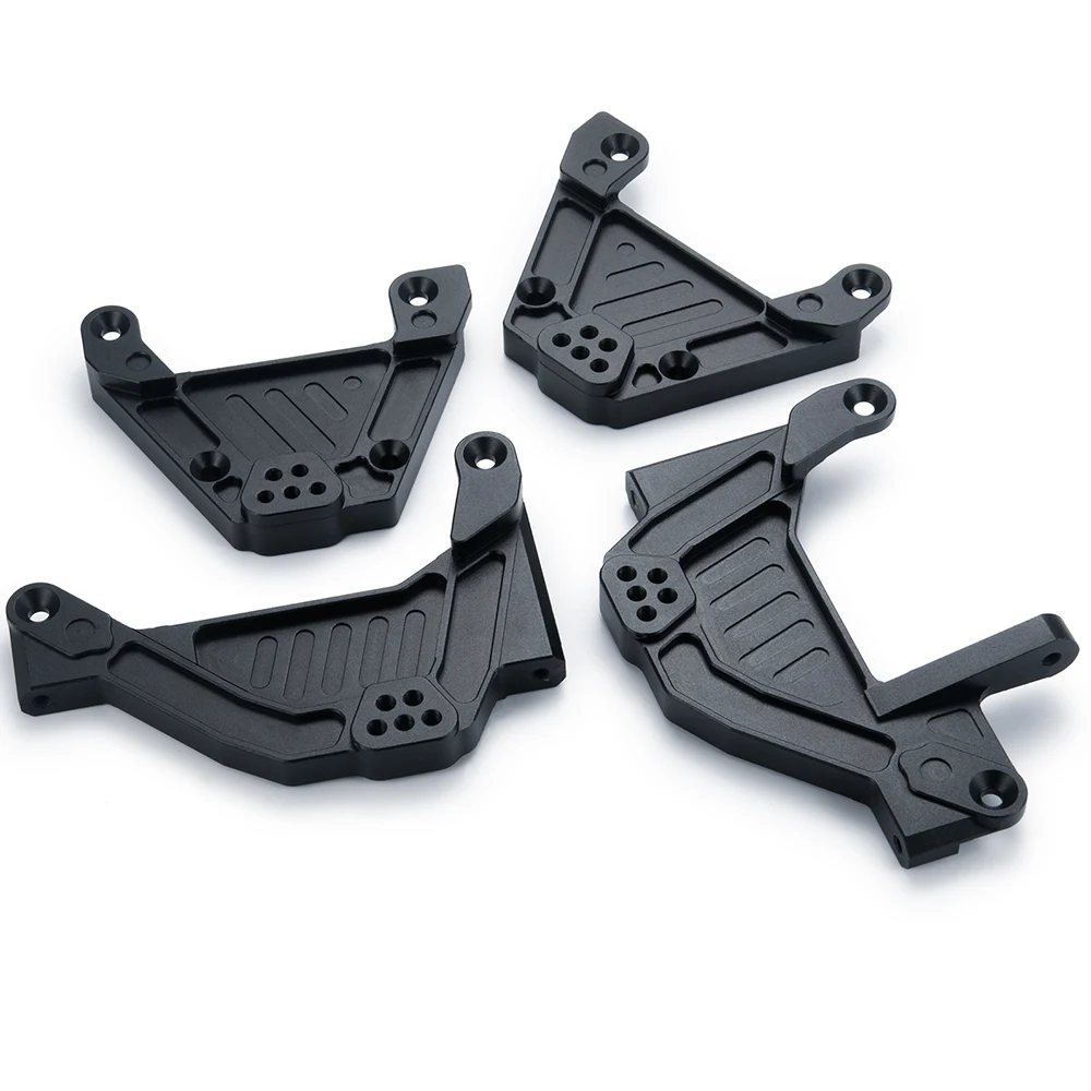 Aluminum Front & Rear Shock Towers Damper Mount for Axial SCX6 AXI05000 Wrangler AXI05001 Trail Honcho 1/6 RC Car Model