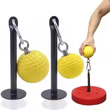 

1 пара/компл., мощные ручки для подтягивания мяча, противоскользящие ручки для подтягивания мяча для фитнеса, тренажерного зала, ручка для мяча, тренажер