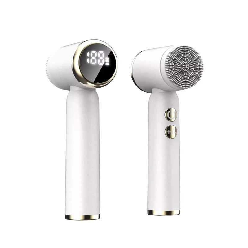 Daily Rechargeable Makeup Remover Massage Face Cleaning Brush Skin Spa Electric Facial Cleansing Spin Roller Sonic Massager