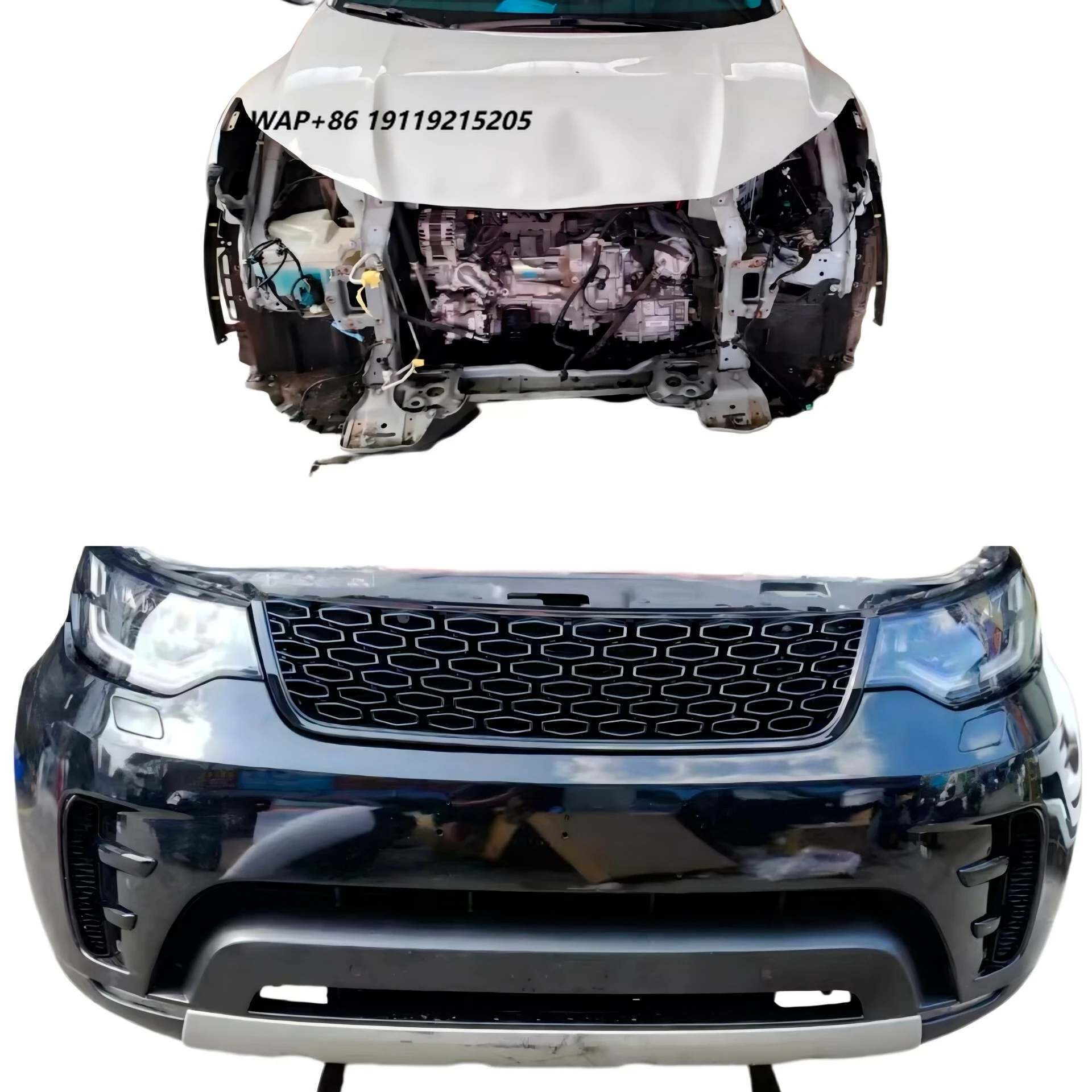 

High Quality for Discovery 5 Front Nose Cut Assembly Bumper Grille with Radiator Fan Screw-On Replacement